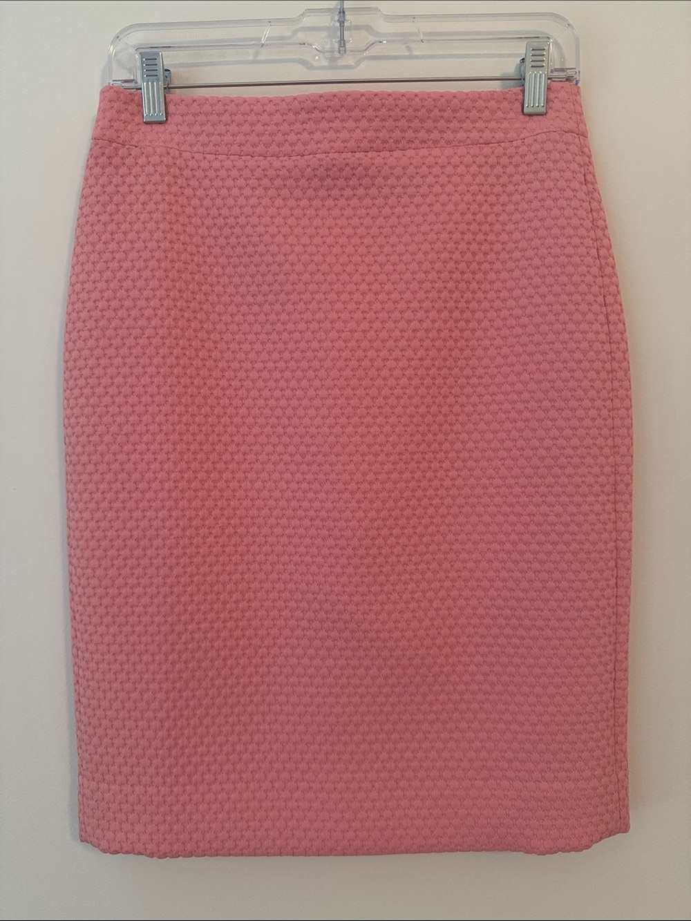 J. Crew Pink Textured Pencil Skirt